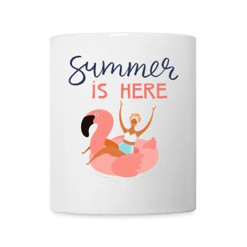 Der Sommer ist da - Tasse - Weiß - Vorne