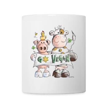 Go Vegan - Mug - white - Front