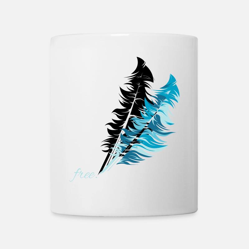 Free Pen Feather Free Freedom Illustration - Mug - white