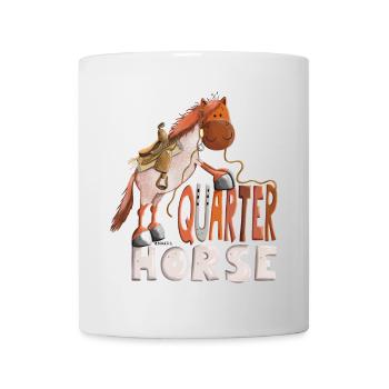 Happy Quarter Horse Strawberry - Mug blanc - blanc - Devant