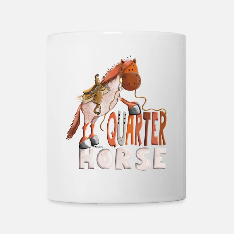 Happy Quarter Horse Strawberry - Mug blanc - blanc