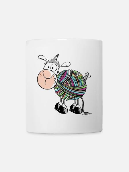 Comique de mouton drôle - Mug blanc - blanc