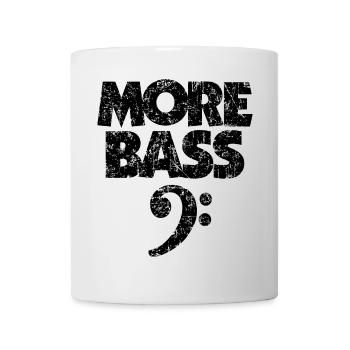 More Basse (Vintage/Noir) Bassistes - Mug blanc - blanc - Devant