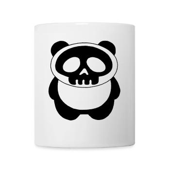 Panda-Totenkopf - Tasse - Weiß - Vorne