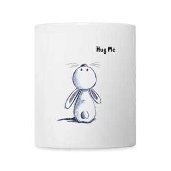 Hug Me Lapin - Mug blanc - blanc - Devant