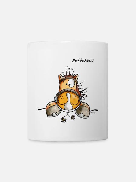 Hottehüüü Pferd - Pferde - Lachen - Grinsen - Tier - Tasse - Weiß