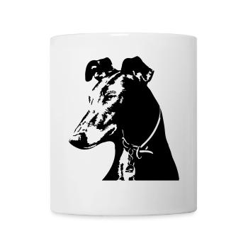 Tête de Galgo - Mug blanc - blanc - Devant