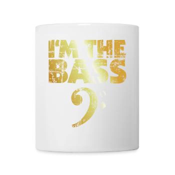 I'm the Bass (Vintage Goldgelb) - Tasse - Weiß - Vorne