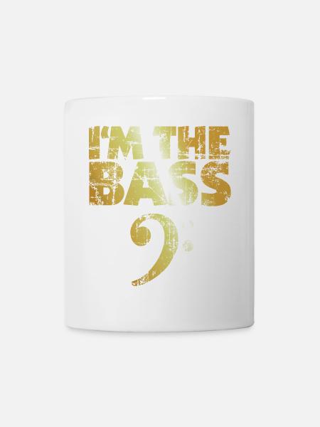 I'm the Bass (Vintage Goldgelb) - Tasse - Weiß