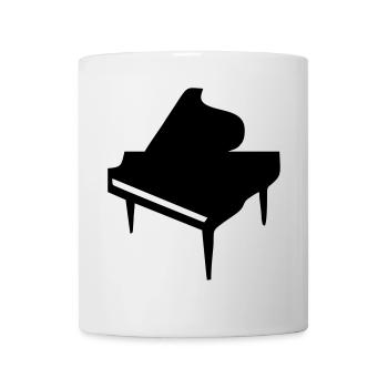 Klavier - Tasse - Weiß - Vorne