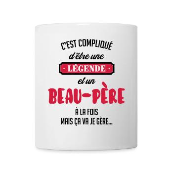 Beau-Père - Beau Papa - Famille - Père - Enfant - Mug - white - Front