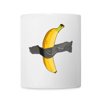 Art de la banane scotché - Mug blanc - blanc - Devant
