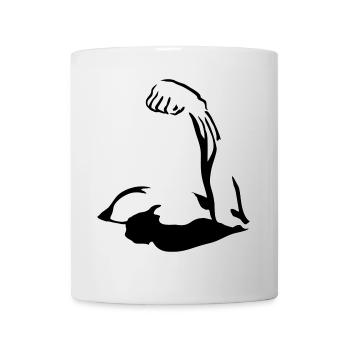 Biceps, Muscle - Mug blanc - blanc - Devant