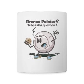 Tirer ou pointer ? telle est la question ! - Mug blanc - blanc - Devant