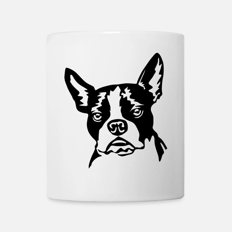 Boston terrier - Mug blanc - blanc