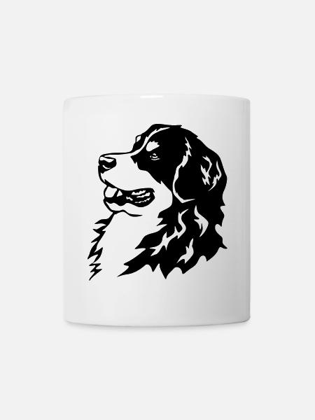 Tête de bouvier bernois - Mug blanc - blanc