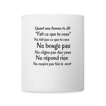 Citation Motivation Femme Engagée - Mug blanc - blanc - Devant