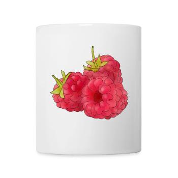 framboises - Mug blanc - blanc - Devant