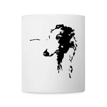 Borzoi head - Mug - white - Front