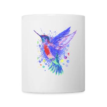 Hummingbird Bird - Beautiful colorful bird - Mug - white - Front