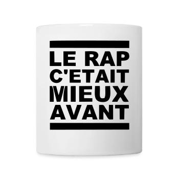 le rap c etait mieux avant - Mug blanc - blanc - Devant