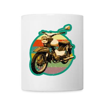 Simmi Star SR4-2 DDR moped in retro used look - Mug - white - Front