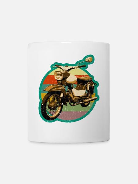 Simmi Star SR4-2 DDR Moped im Retro used look - Tasse - Weiß