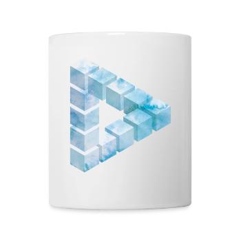 Eisblock Muster Design - Tasse - Weiß - Vorne