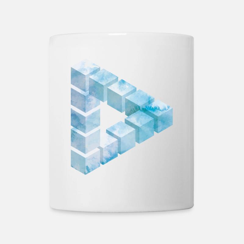 Eisblock Muster Design - Mug - white