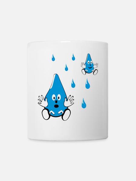 Petits amis goutte d’eau - Mug blanc - blanc