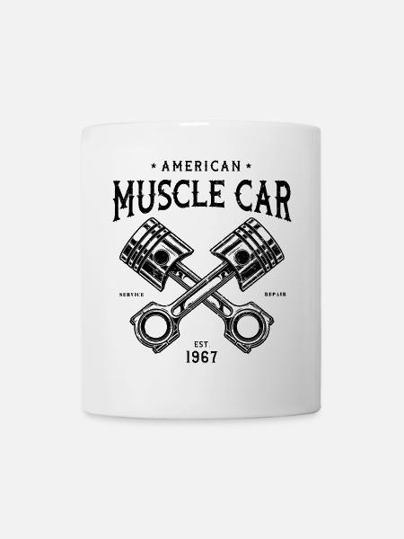 Muscle-car American Classic v8 - Mug - white