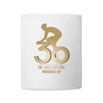 Radfahrer 30 Geburtstag - Tasse - Weiß - Vorne