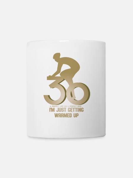 Radfahrer 30 Geburtstag - Tasse - Weiß