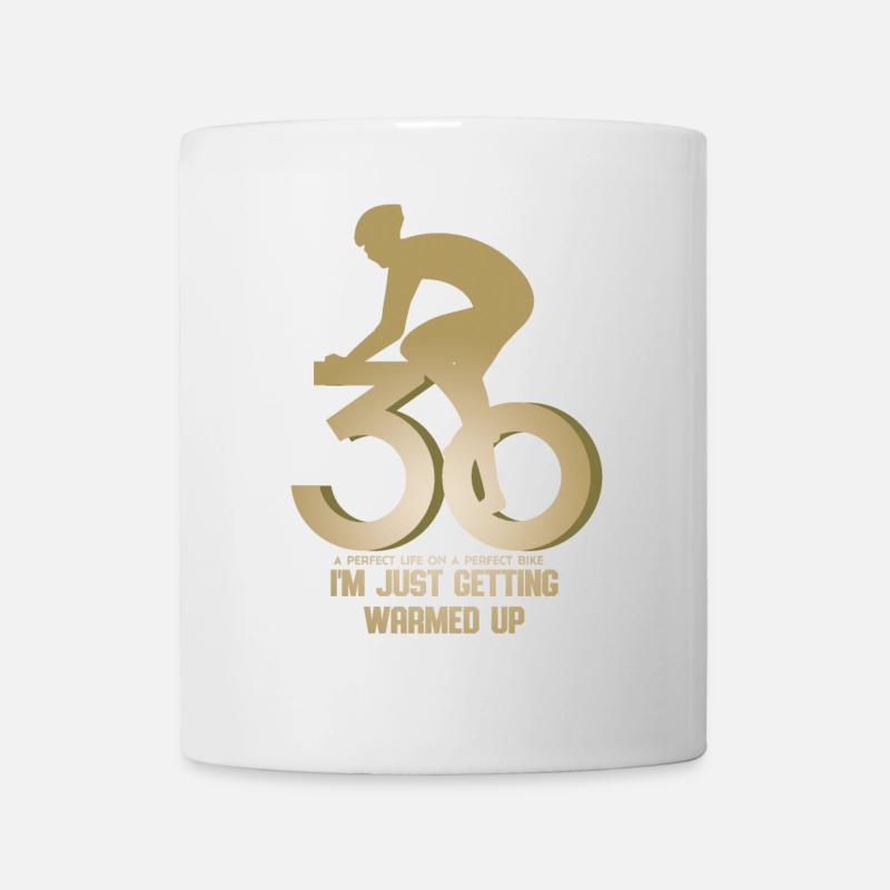 Radfahrer 30 Geburtstag - Tasse - Weiß