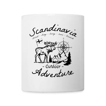 Scandinavia Outdoor Adventure Flagge Elch - Tasse - Weiß - Vorne
