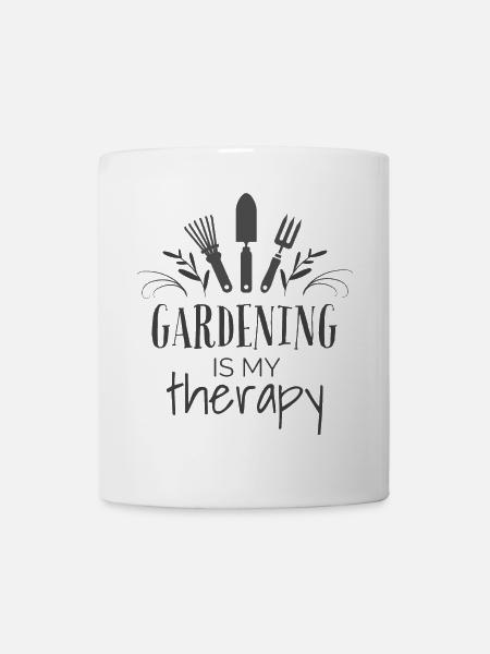 Garden Love Plant Motifs - Mug - white