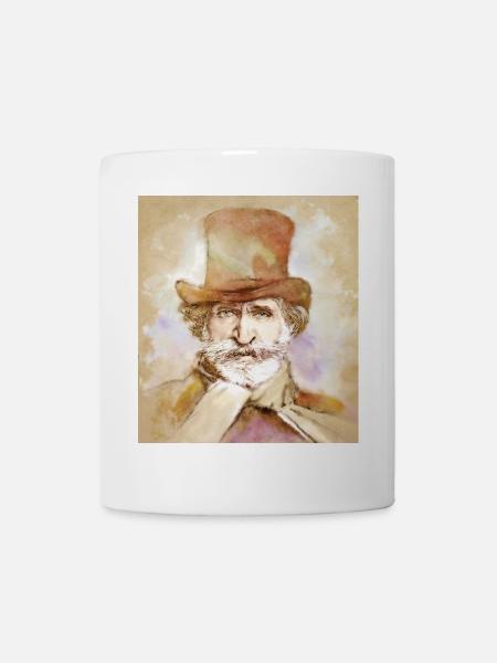 Giuseppe Verdi dans un style aquarelle - Mug blanc - blanc