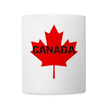 Érable Canada Stamp Délavé - Mug blanc - blanc - Devant