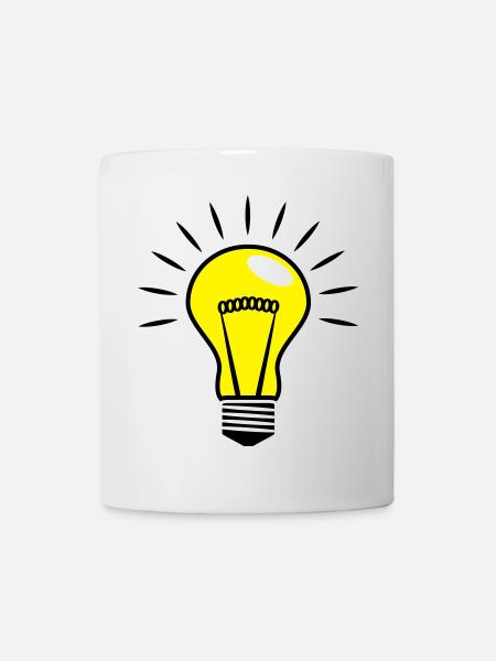Ampoules Comic Vector 3 couleurs personnalisable - Mug blanc - blanc