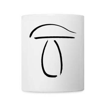 Stick mushroom porcini mushroom - Mug - white - Front