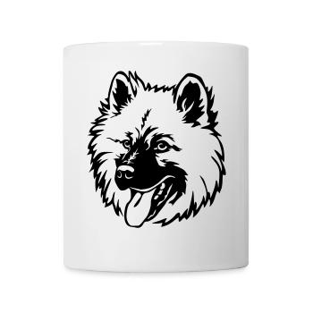 Tête Eurasier - Mug blanc - blanc - Devant