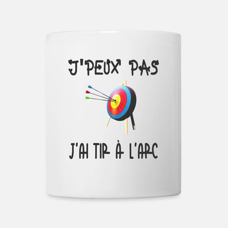 j'peux pas j'ai tir a l'arc - Mug blanc - blanc