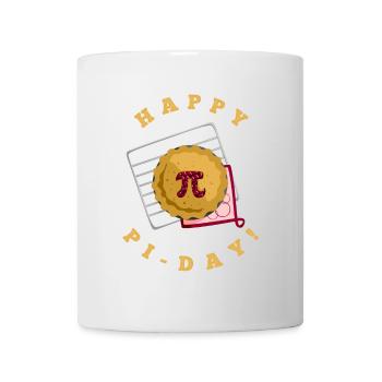 Happy Pi Day Apple Cake Mathematics March 3 14 - Mug - white - Front
