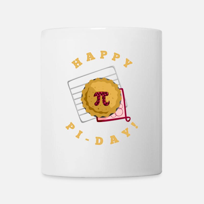 Happy Pi Day tarte aux pommes Mathématiques Mars 3 14 - Mug blanc - blanc