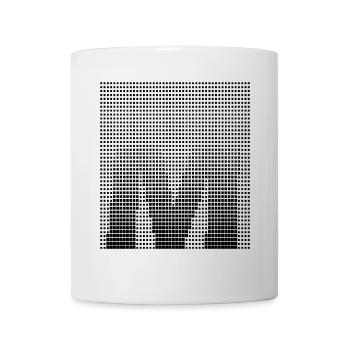 Letter M, Name, der Buchstabe M - Tasse - Weiß - Vorne
