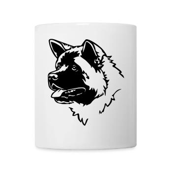 American Akita Tête - Mug blanc - blanc - Devant