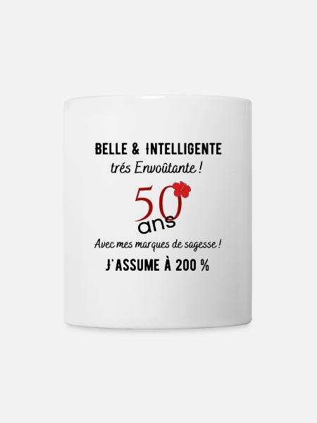 anniversaire 50 ans - Mug blanc - blanc