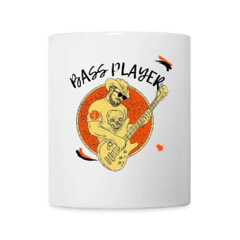 Guitare Skull Rock Vintage - Mug blanc - blanc - Devant