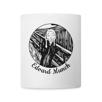 der Schrei tshirt - Tasse - Weiß - Vorne