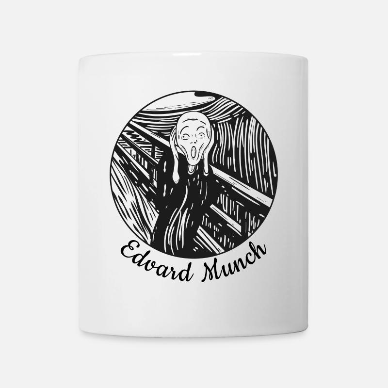 der Schrei tshirt - Tasse - Weiß